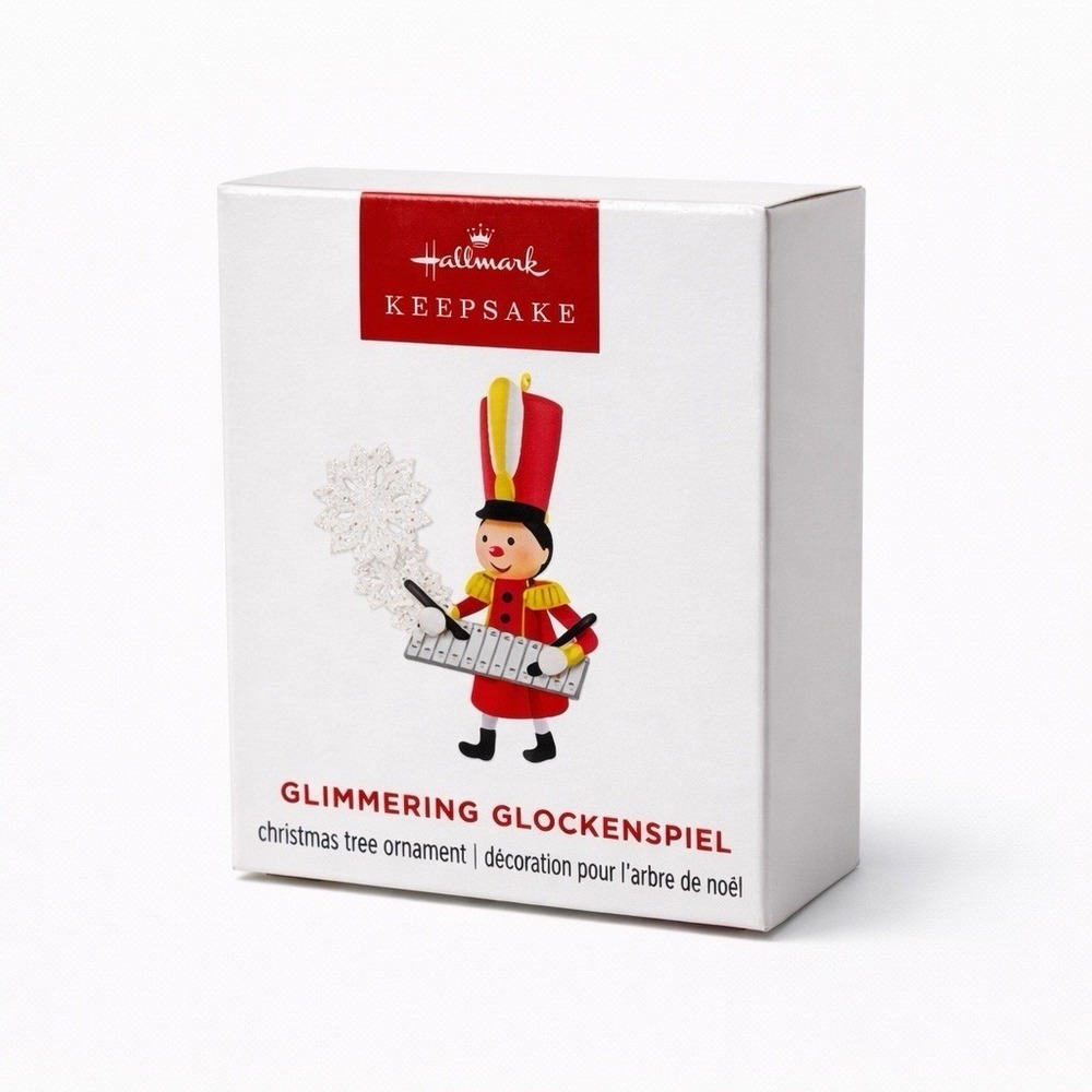 Hallmark 2025 Glimmering Glockenspiel Mini Ornament Toy Soldier Christmas